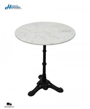 Mesa Baja Mármol Redonda 696384 Hobeto Hostelería
