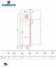 Expositor Refrigerado Puertas Abatibles AGPC-125 Coreco