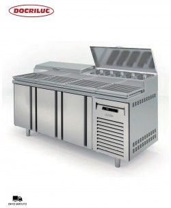 Mesa Fría Pizza Compacta MEI-80-200 Docriluc