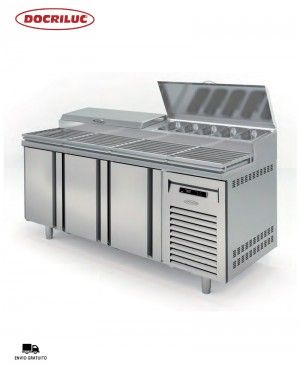 Mesa Fría Pizza Compacta MEI-80-200 Docriluc