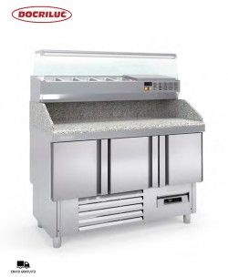 Mesa Fría Pizza Compacta DMFPP-140 Docriluc