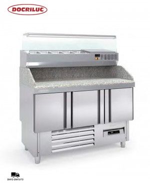 Mesa Fría Pizza Compacta DMFPP-140  Docriluc