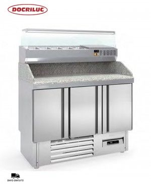 Mesa Fría Pizza Compacta DMFCP-140  Docriluc