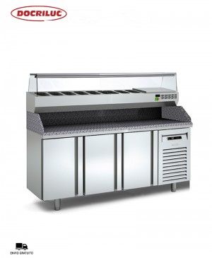 Mesa Fría Elaboración Pizza MP-70-180-R Docriluc
