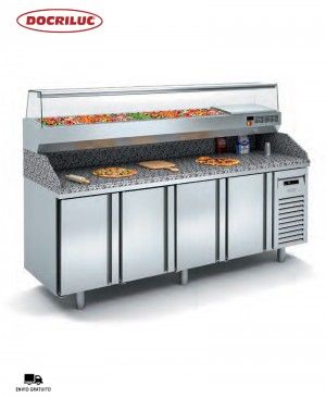 Mesa Fría Elaboración Pizza MP-70-225-R Docriluc