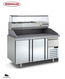 Mesa Fría Elaboración Pizza MP-80-150-R Docriluc