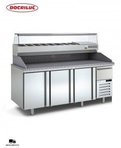 Mesa Fría Elaboración Pizza MP-80-200-R Docriluc
