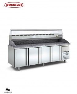 Mesa Fría Elaboración Pizza MP-80-250-R Docriluc