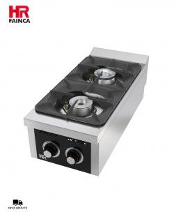 Cocina a Gas Sobremesa 2 Fuegos C2F900S Fainca HR