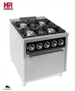 Cocina a Gas con Horno 4 Fuegos C4F900H Fainca HR