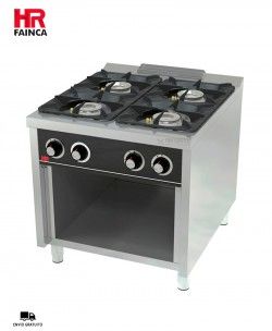 Cocina a Gas con Estante 4 Fuegos C4F900E Fainca HR