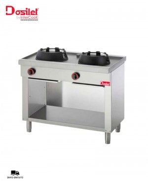 Cocina a Gas 2 Fuegos Wok Oriental DDG702 Dosilet