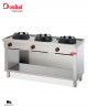 Cocina a Gas 3 Fuegos Wok Oriental DDG703 Dosilet