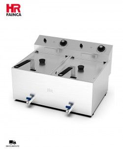 Freidora Eléctrica 8+8 Litros con Grifo FD8L8LC HR Fainca