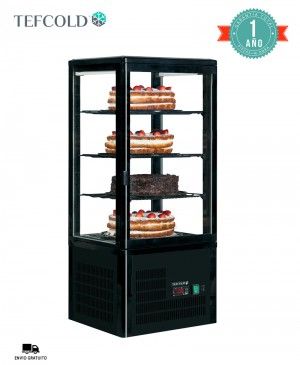 Vitrina Expositora Refrigerada UPD80-Black Tefcold
