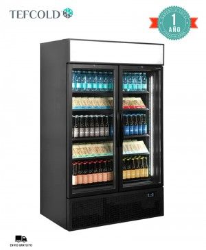 Armario Expositor de Refrigeración FSC1200H BLACK Tefcold