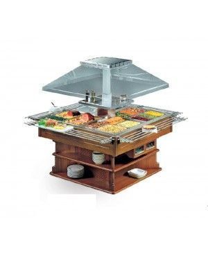 Expositor Gastrobuffet Caliente OASI 8 M BAIN MARIE Eurofred