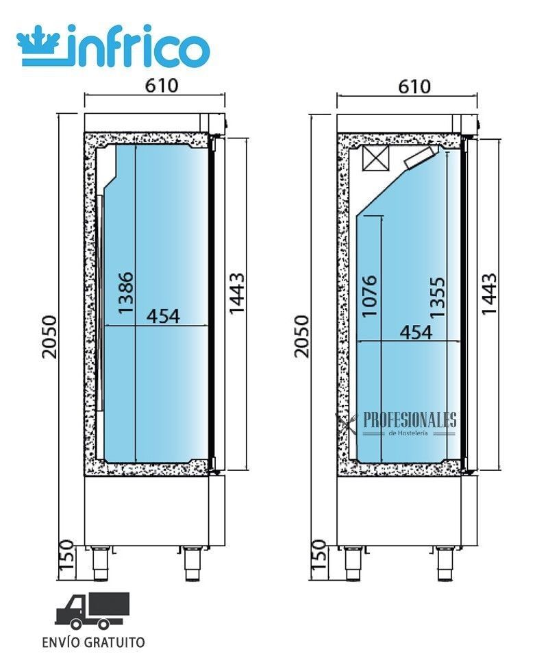 Armario Refrigeración Frigorífico ASN 800 II Infrico